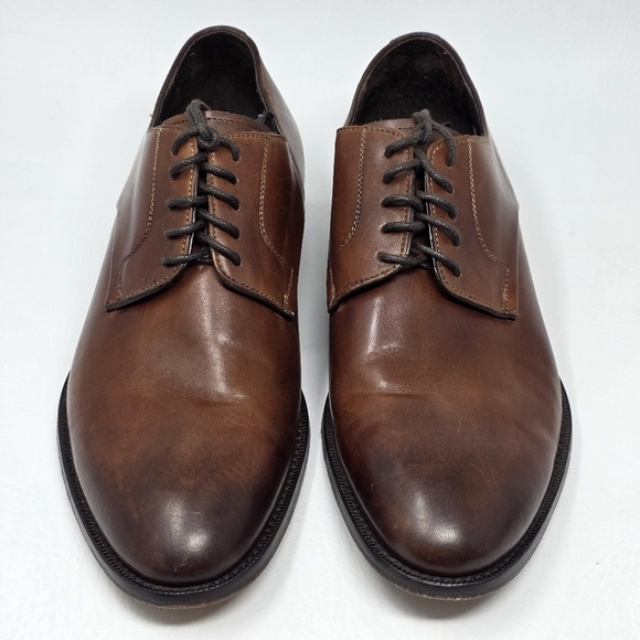 Marco Vittorio Plain-Toe Dress Shoe Men Sz 7.5 Brown Lace Made In Italy Preowned main image 9